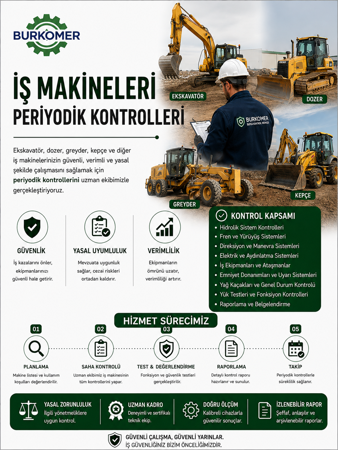 iş makinesi periyodik kontrolü