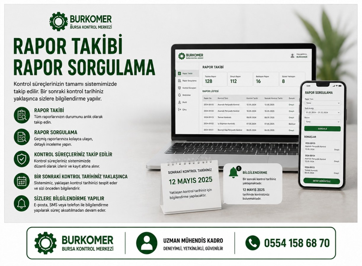 Rapor Takibi Sorgulama Ekranı